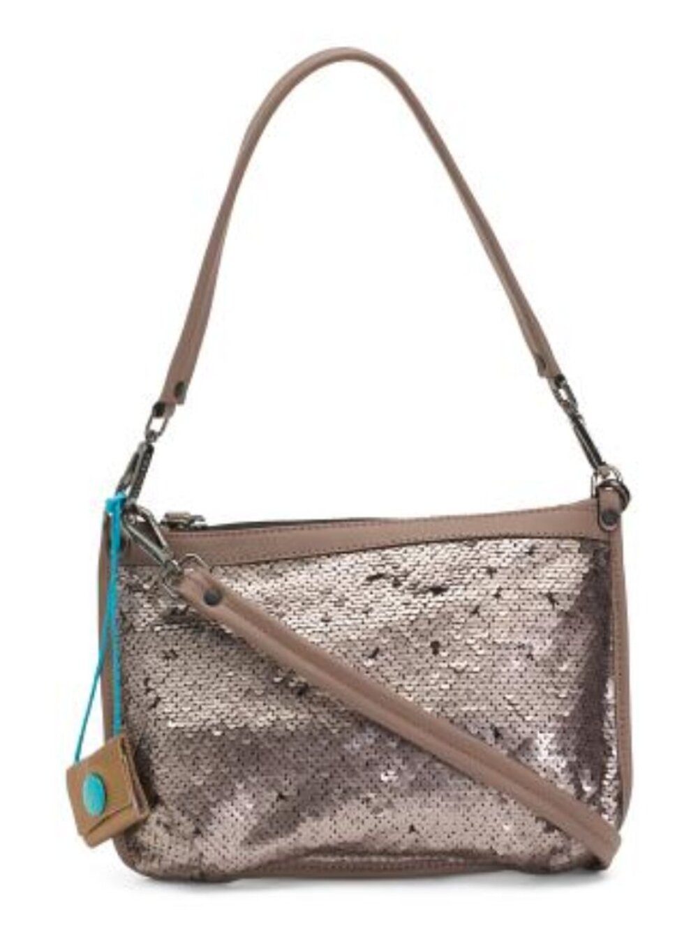 GABS ITALY Made In Italy Leather Sequin Shoulder Bag